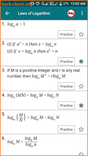 Math Formula with Practice screenshot