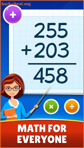 Math Games - Addition, Subtraction, Multiplication screenshot
