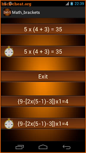 Math Grouping Brackets screenshot