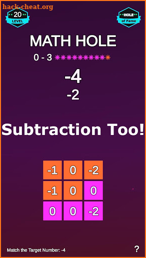Math Hole screenshot