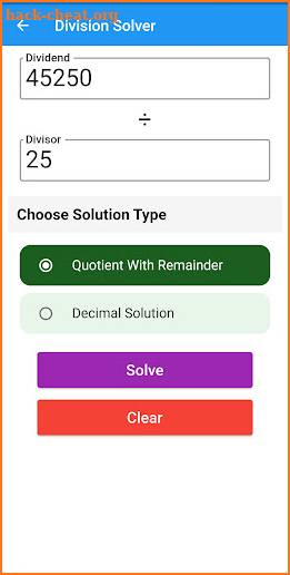 Math Long Division Pro screenshot