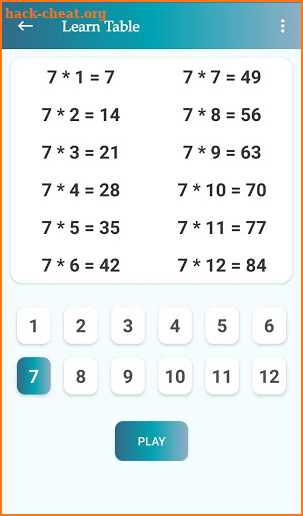 Math Multiplication screenshot