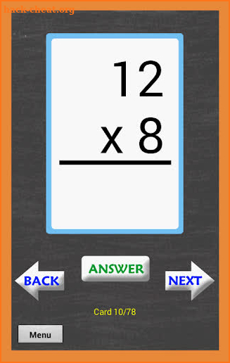 Math Multiplication FlashCards screenshot