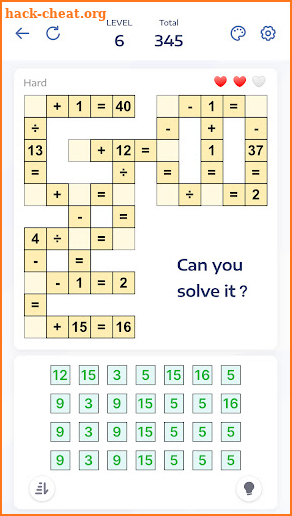 Math Puzzle Games - Crossmath screenshot