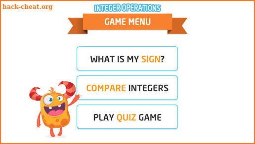 Math Quiz Game - Integer Operations screenshot