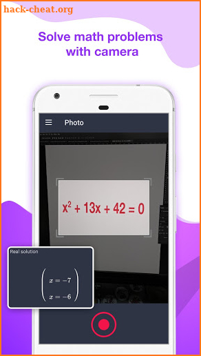 Math Solver Camera With Equation Calculator screenshot