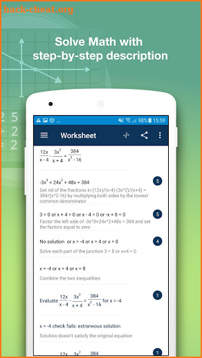 Math Solver With Steps & Graphing Calculator 2019 screenshot