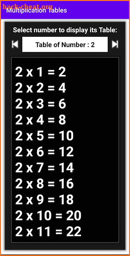 Math Tables - Learn Math Tables up to 100. screenshot