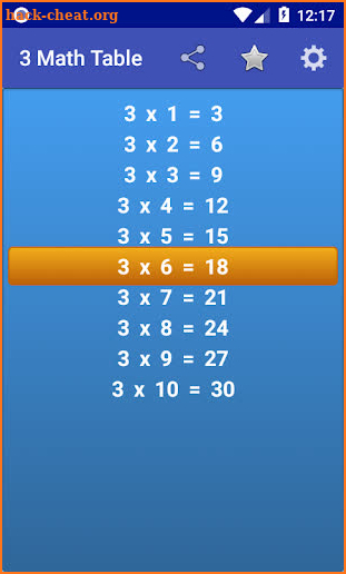 Math Tables Pro screenshot