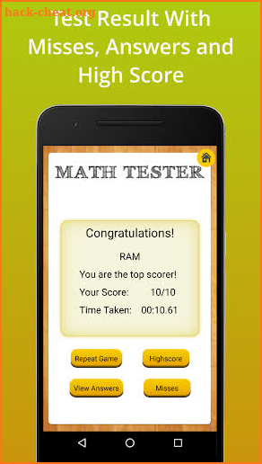 Math Tester screenshot