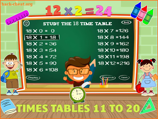 Math Times Tables Kids Games screenshot