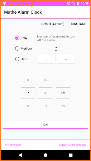 Mathe Alarm Clock screenshot