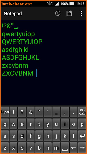 Mathematical keyboard F screenshot