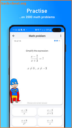 Mathman - Math Tests and Theory screenshot