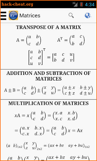 Maths Formulas screenshot