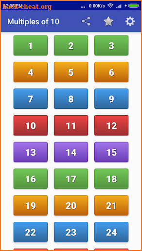Maths Multiplication Tables screenshot