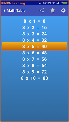 Maths Multiplication Tables screenshot