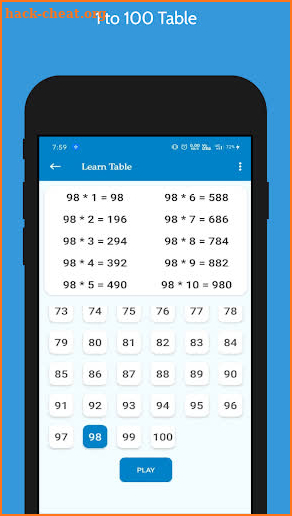 Maths Table - Multiplication Tables & Maths Quiz screenshot