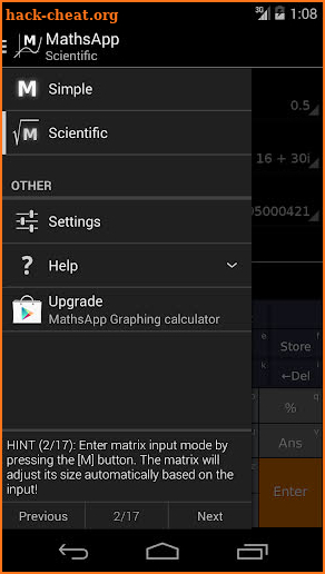 MathsApp Scientific Calculator screenshot