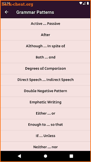 Matric Grammar Helper screenshot