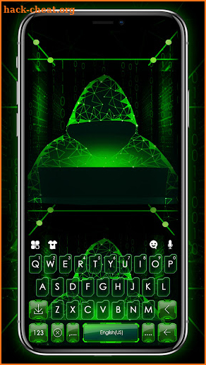 Matrix Hacker Keyboard Background screenshot