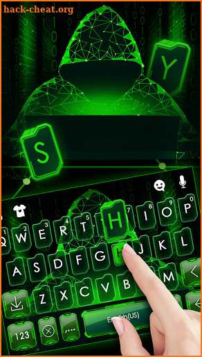 Matrix Hacker Keyboard Background screenshot