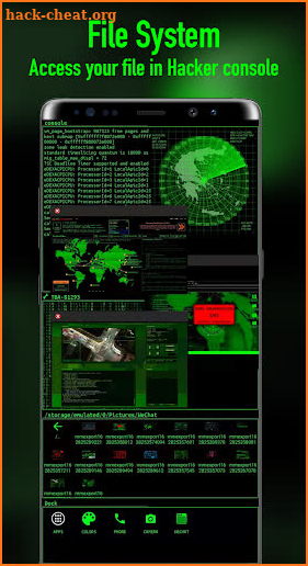Matrix Launcher - Iris Hacker  screenshot
