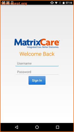 MatrixCare ReferralConnect Mobile App screenshot