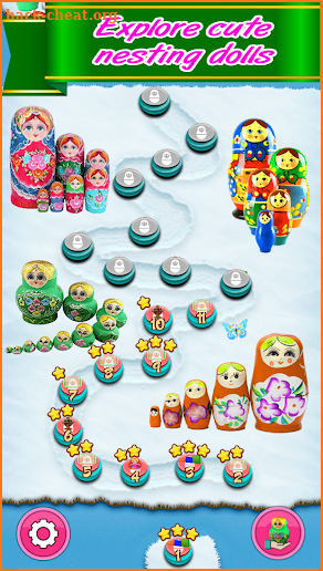 Matryoshka classic match 3 puzzle free games fun screenshot