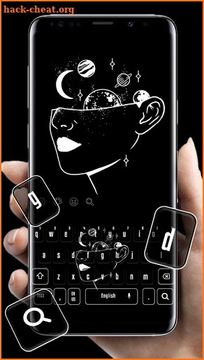 Matte Black Galaxy Keyboard screenshot