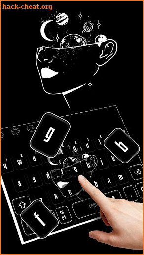 Matte Black Galaxy Keyboard screenshot