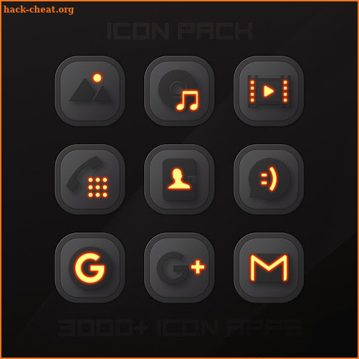 MATTE BLACK Icon Pack screenshot