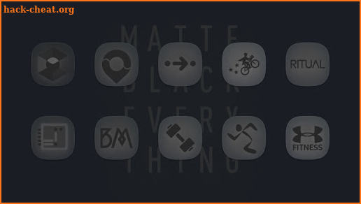Matte Black Icon Pack screenshot