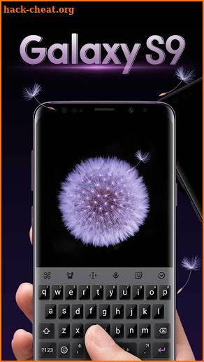 Matte Black Keyboard Theme for Samsung Galaxy S9 screenshot