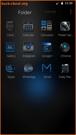 Matte Black Tech Theme screenshot
