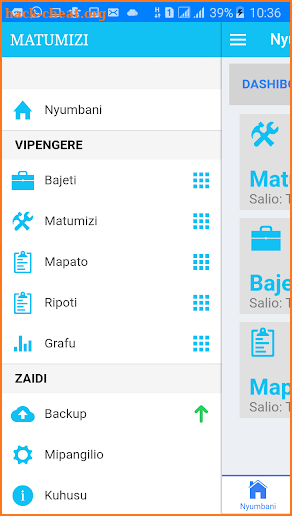 Matumizi screenshot
