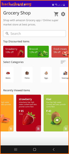 Mauzo Groceries App screenshot