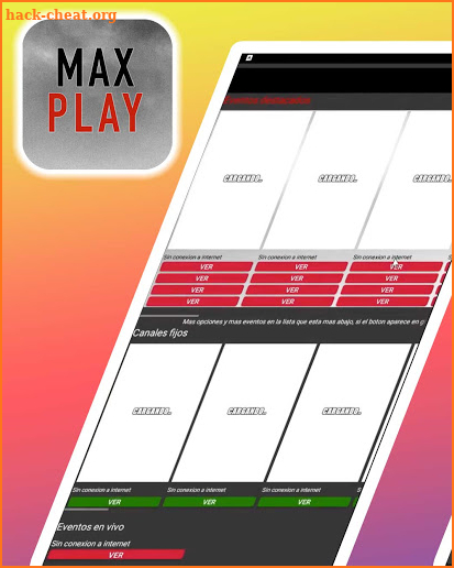 Max play Clue futbol Tv screenshot