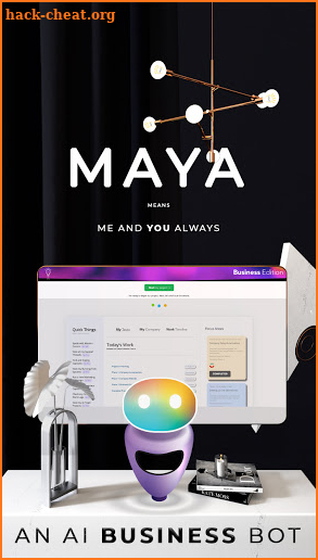 Maya | She's an Ai powered business robot. screenshot