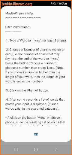 MayBeRhymes screenshot