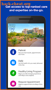 Mayo Clinic screenshot