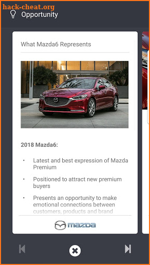 Mazda Smart Cards screenshot