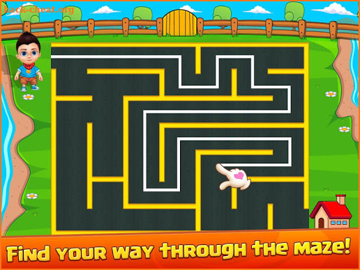 Maze Puzzle - improve your brain activity for kids screenshot