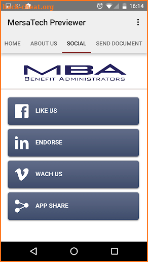 MBA BENEFIT ADMINISTRATORS screenshot