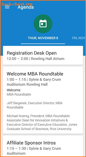 MBA Roundtable screenshot