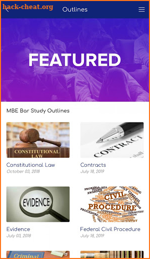 MBE Outlines | Law School Outlines screenshot