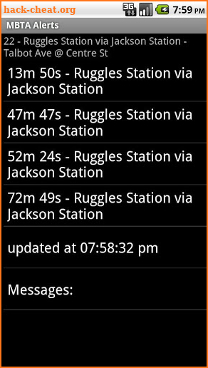 MBTA Alerts screenshot