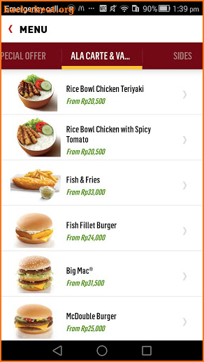 McDelivery Indonesia screenshot