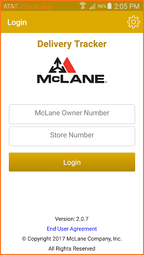 McLane Delivery Tracker screenshot