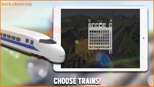 MCPE Trains Mod screenshot